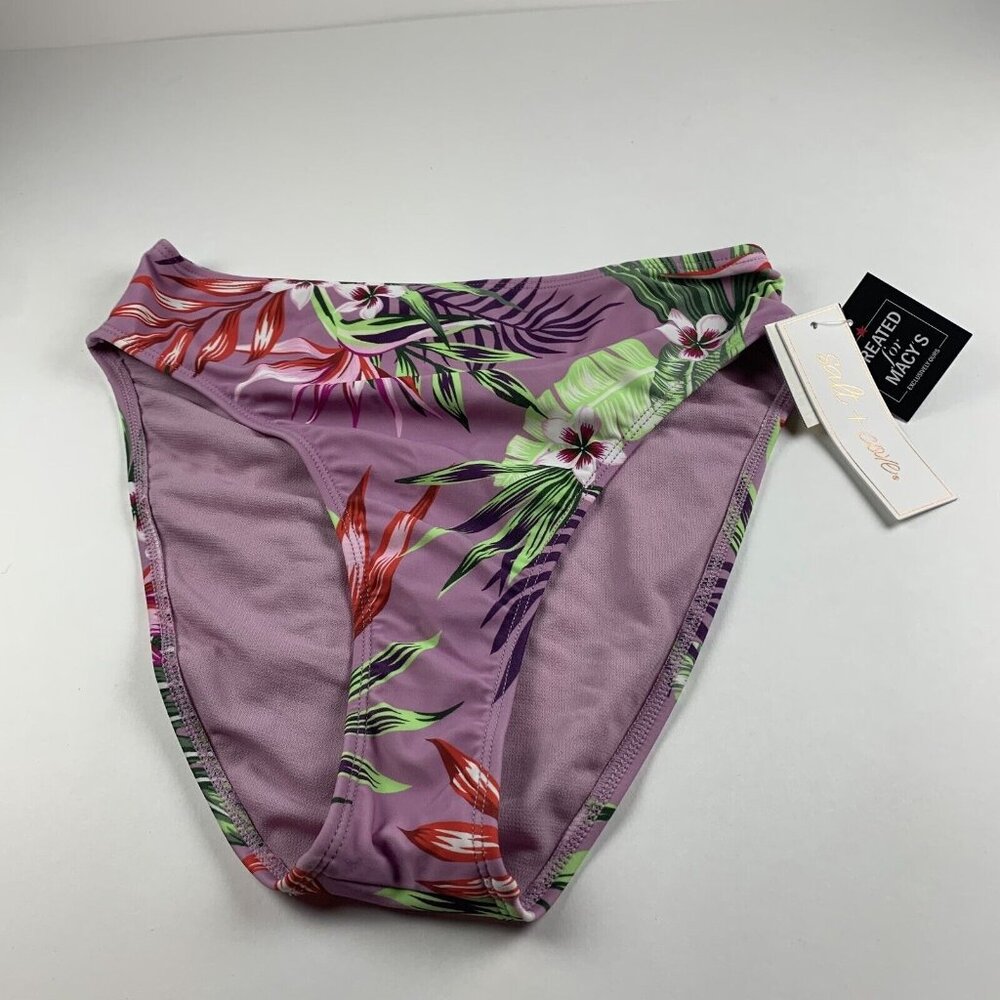 Salt &‎ Cove Bikini Bottom Women's Medium Multicolor Printed Hipster High-Waist